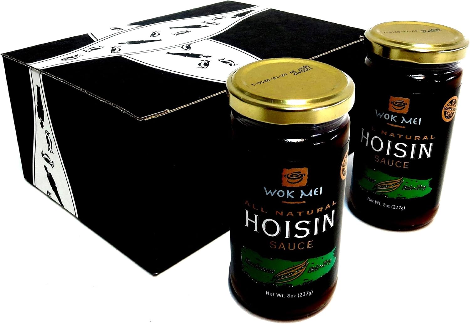 Wok Mei Gluten Free Hoisin Sauce, 8 oz Jars in a BlackTie Box (Pack of