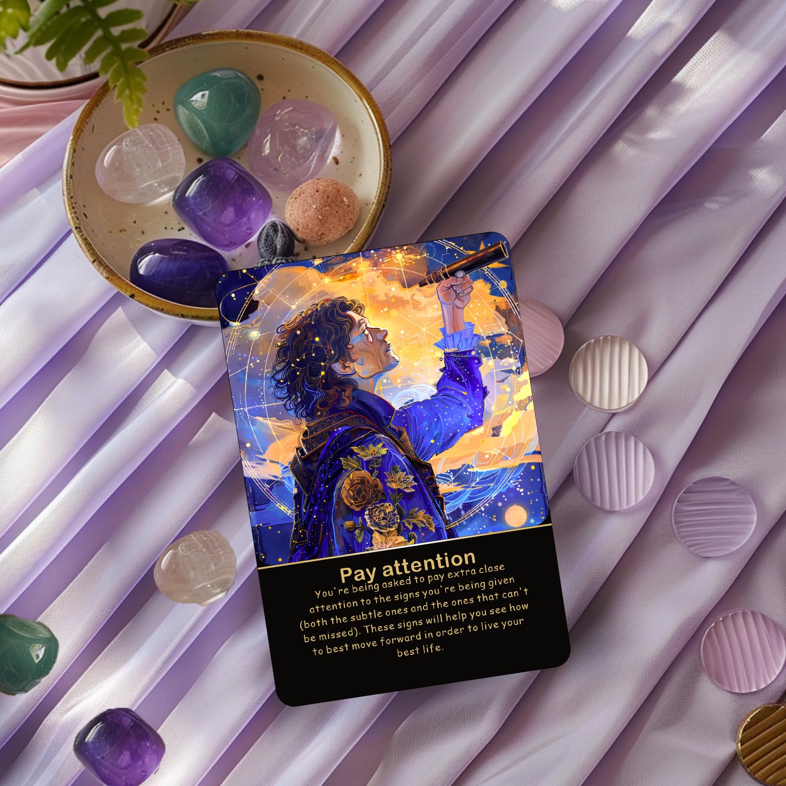 Akashic Oracle Cards, 75 Energy Healing Oracle Cards for Beginners, Advanced Readers, Reveal Soul Purpose, Clear Karmic Blocks, Spiritual Guidance Tarot Alternative