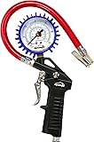 EPAuto Heavy Duty 120 PSI Tire Inflator Gauge with Hose and Quick Connect Coupler