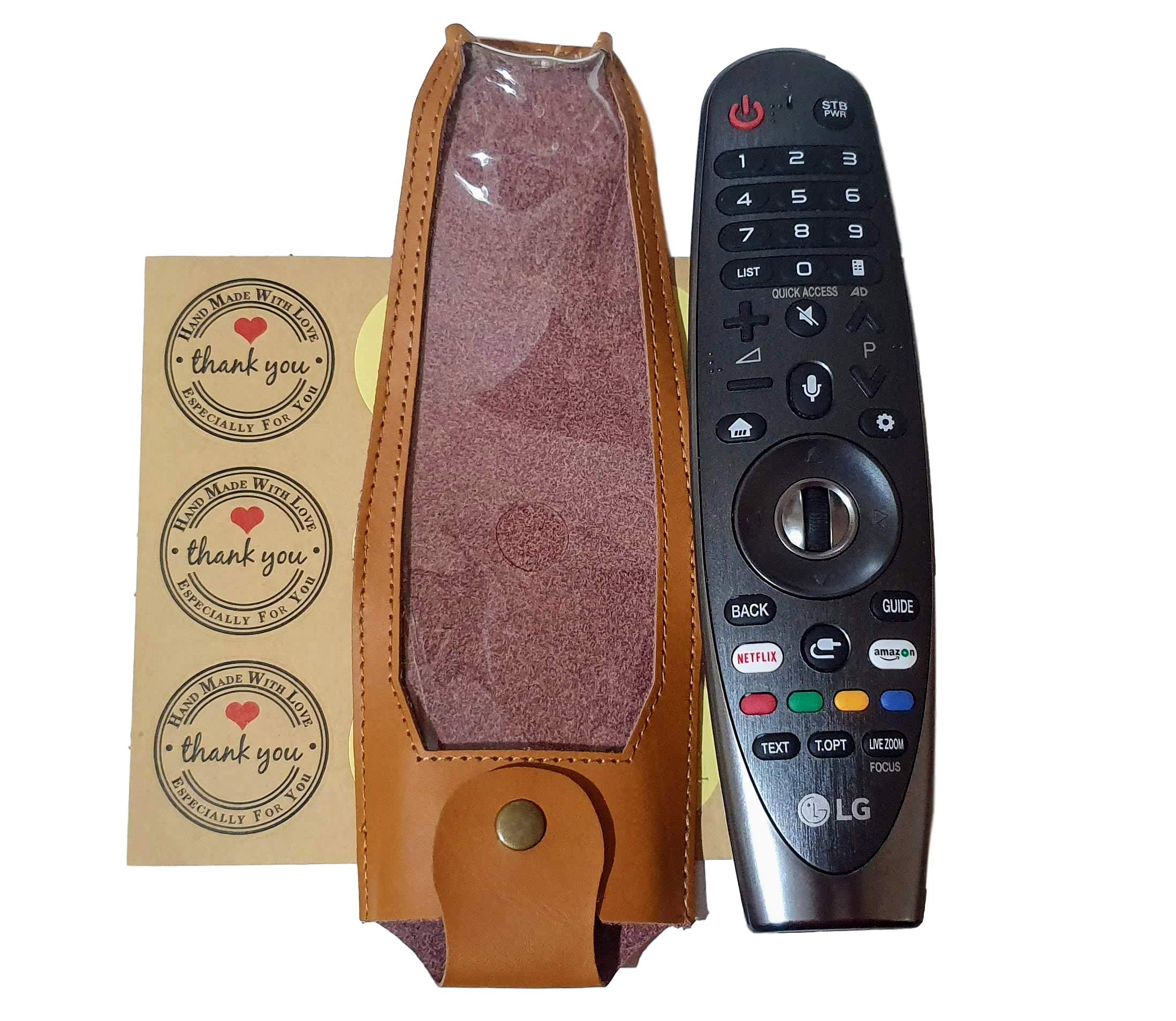 PremiumTech Luxury 100% Genuine Leather TV Case for LG OLED TV MR600 / AN-MR650 / AN-MR650A / AN-MR19BA