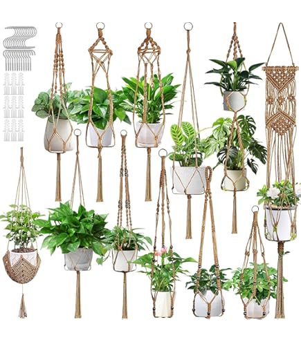 Set De 3 Pots De Fleurs Suspendus à Arrosage Automatique Pour Intérieur