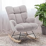 SAETSFEG Rocking Chair Nursery Teddy, Upholstered