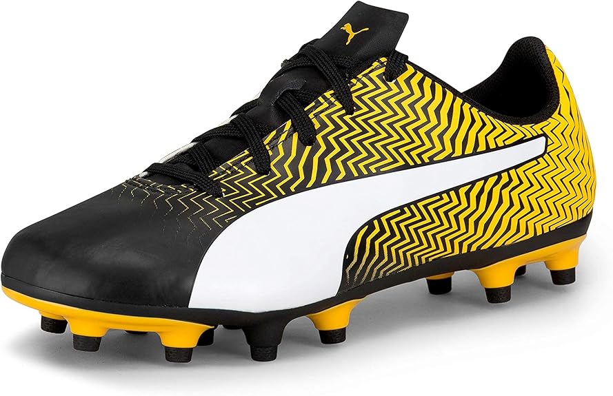 PUMA Unisex Kid's Rapido Football Boots Size 1 UK Child Yellow Amazon