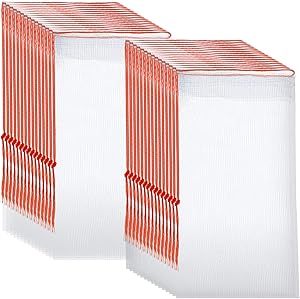 30 Pieces Fruit Protection Bag with Drawstring Garden Netting Bag Garden Plant Net Cover Mesh Netting Reusable Nylon Mesh Bird Barrier Netting for Fruit, Plant, Vegetable (10 x 15 cm/ 4 x 6 Inch)