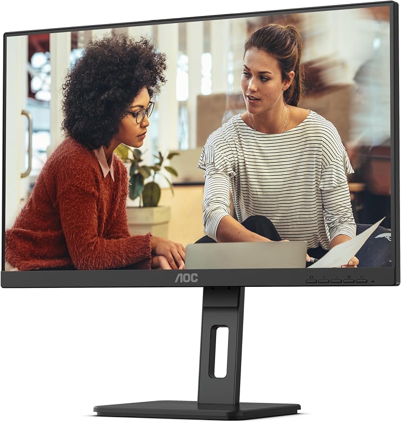 AOC Q27E3UMF 27 Inch QHD Monitor VA 75Hz Height Adjust USB Hub Flicker Free