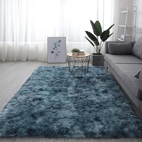Modern Area Rugs Soft Decor Rug for Bedroom Living Room Nursery Floor Fluffy Shag Collection Rug Plush Fuzzy Shaggy Throw Rug Washable Faux Sheepskin Fur Mats Multi Colored Accent Rug Carpet