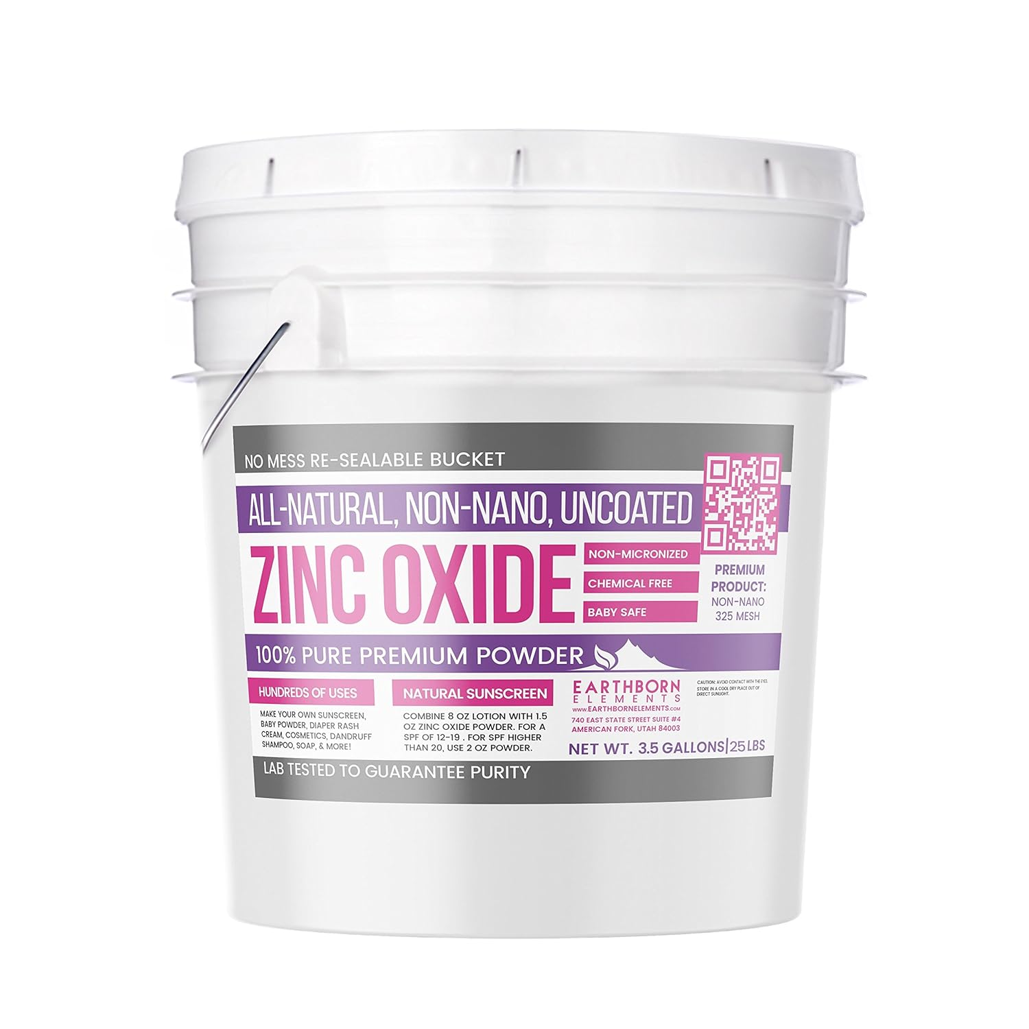 Amazon.com: Zinc Oxide Powder (3.5 gallon (25 lbs.)) by Earthborn