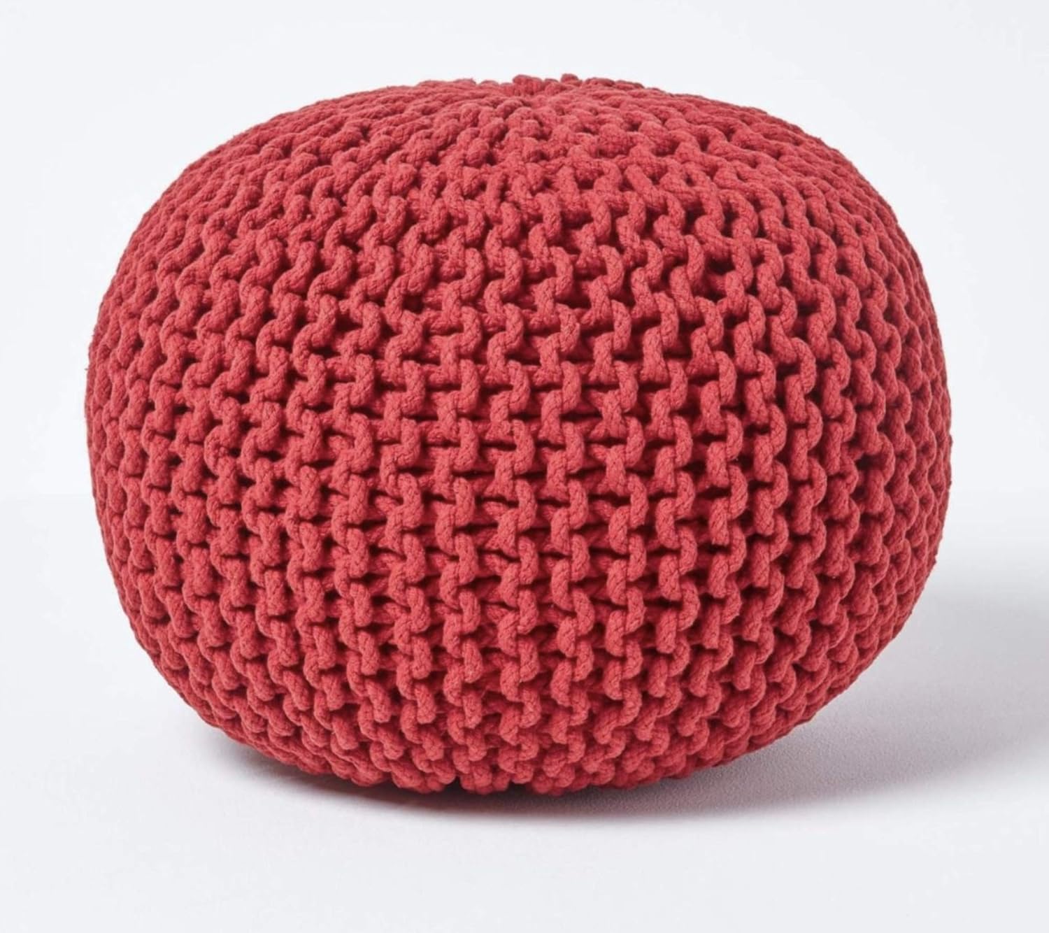 Pouf Ottoman Hand Knitted Cable Style Dori Pouf Floor Ottoman 100