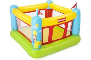 Fisher-Price Bouncetastic Inflatable Bouncer | Indoor and Outdoor Bounce House for Kids | Great for Ages 3+