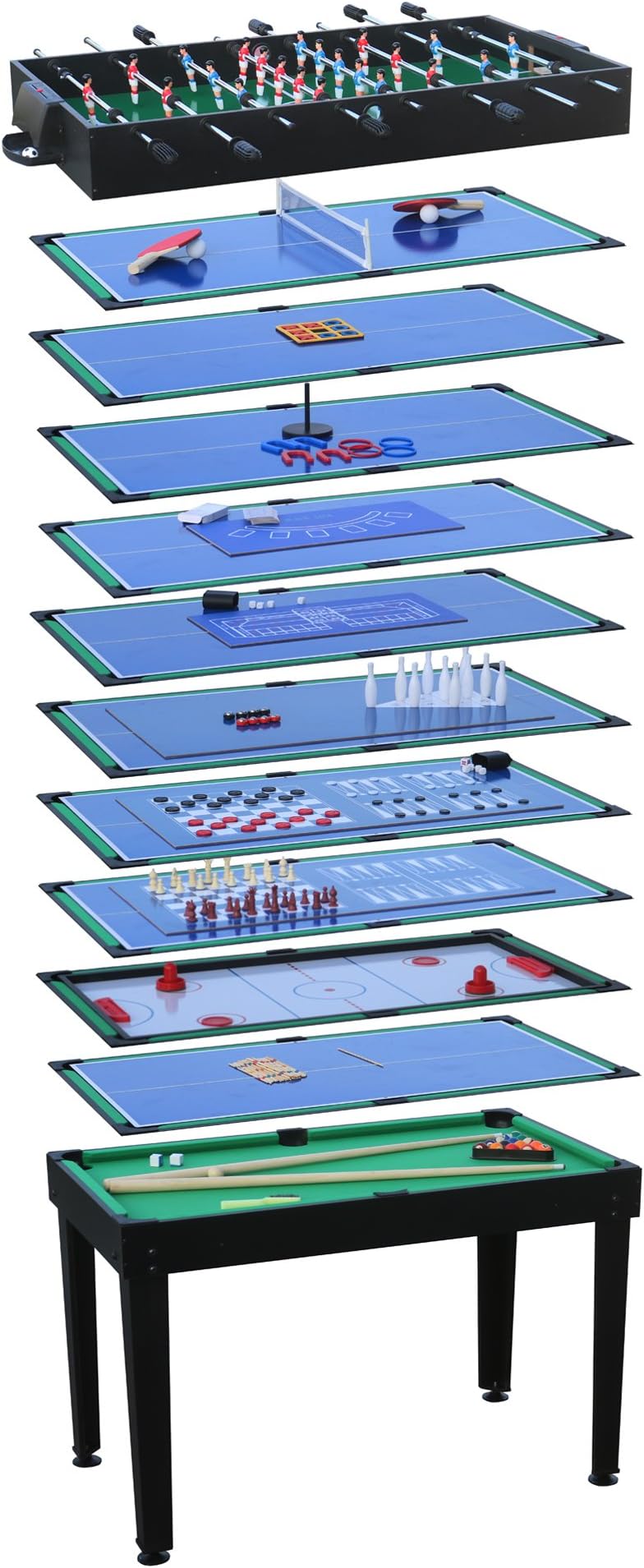 Mikado game table Multi Game Table Pool Football Hockey 15in1 Table Football Chess