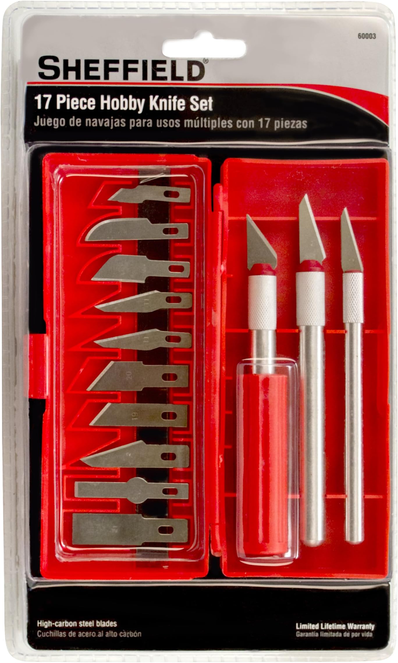 Sheffield Tools 60003 Hobby Knife Set, 17-Piece