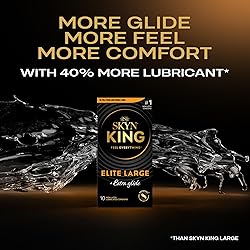SKYN King Elite Large Extra Glide Non-Latex Condom