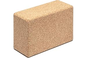 Go4Cork Cork Yoga Block for Yoga, Pilates & Meditation | Non-Slip, Hypoallergenic, Sustainable, Non-Toxic Yoga Block