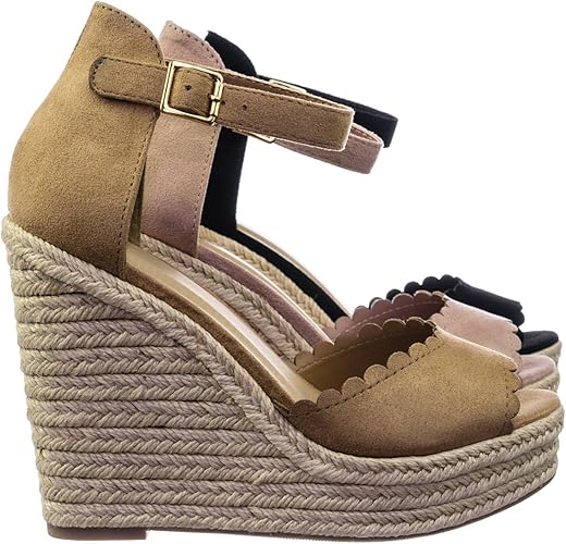 jute platform wedges