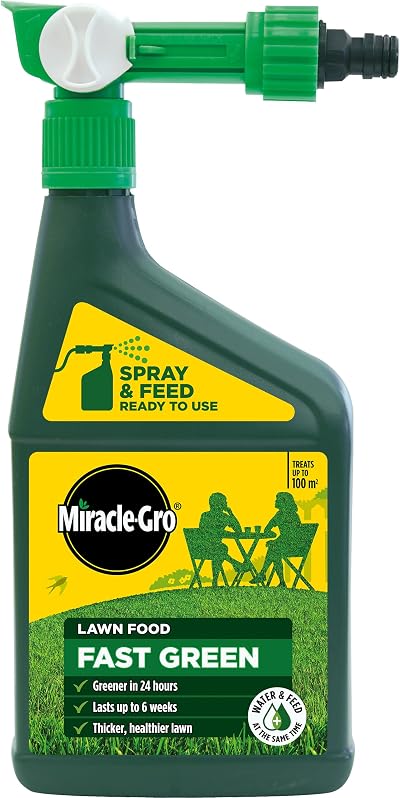Miracle-Gro EverGreen Fast Green Spray & Feed 1 Litre Liquid Lawn Food