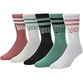 Bioworld Wicked Part 2 Text Logo Women’s 5-Pair Pack Casual Crew Socks