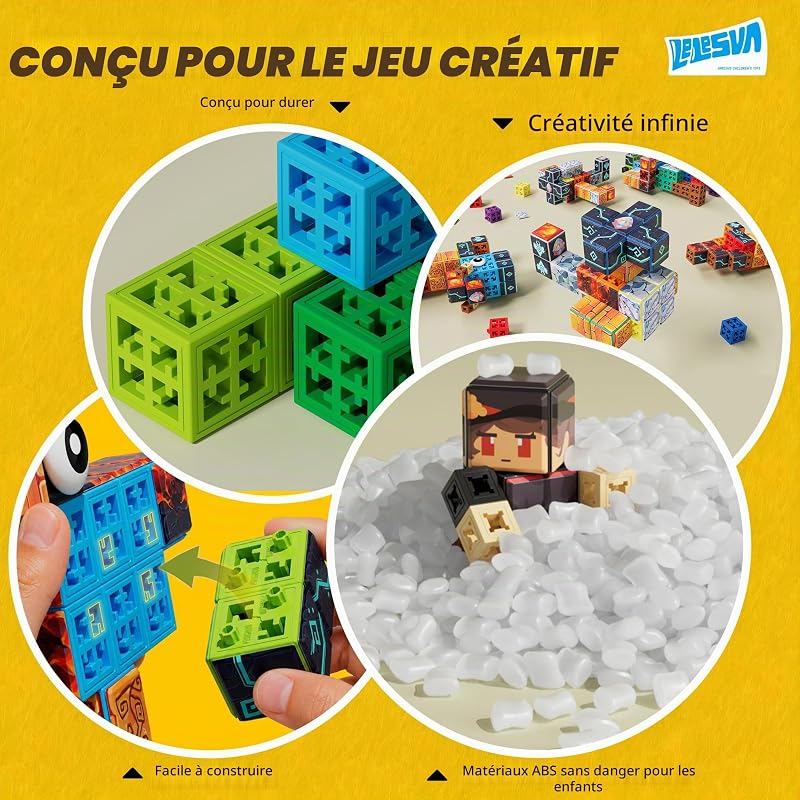 Jeu de Construction De Cubes Soma Spatial pour Enfants de 5 Ans Et Plus