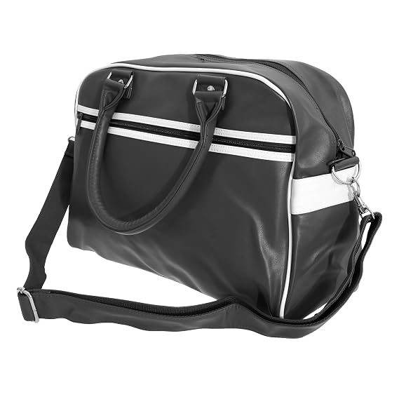 BagBase Bolsa De Lona Vintage BG655 - Bolsa De Lona Para Gimnasio Deportivo, Bolsa De Viaje, Color Negro Vintage, Negro Vintage, Talla única