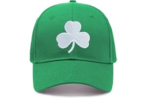 IORTY RTTY St Patricks Day Hat for Men Women Gifts Saint Pattys Costume Clover Baseball Cap Green