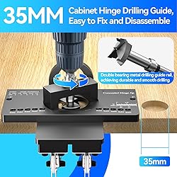 Upgraded 35mm Concealed Hinge Jig - Precision Drill