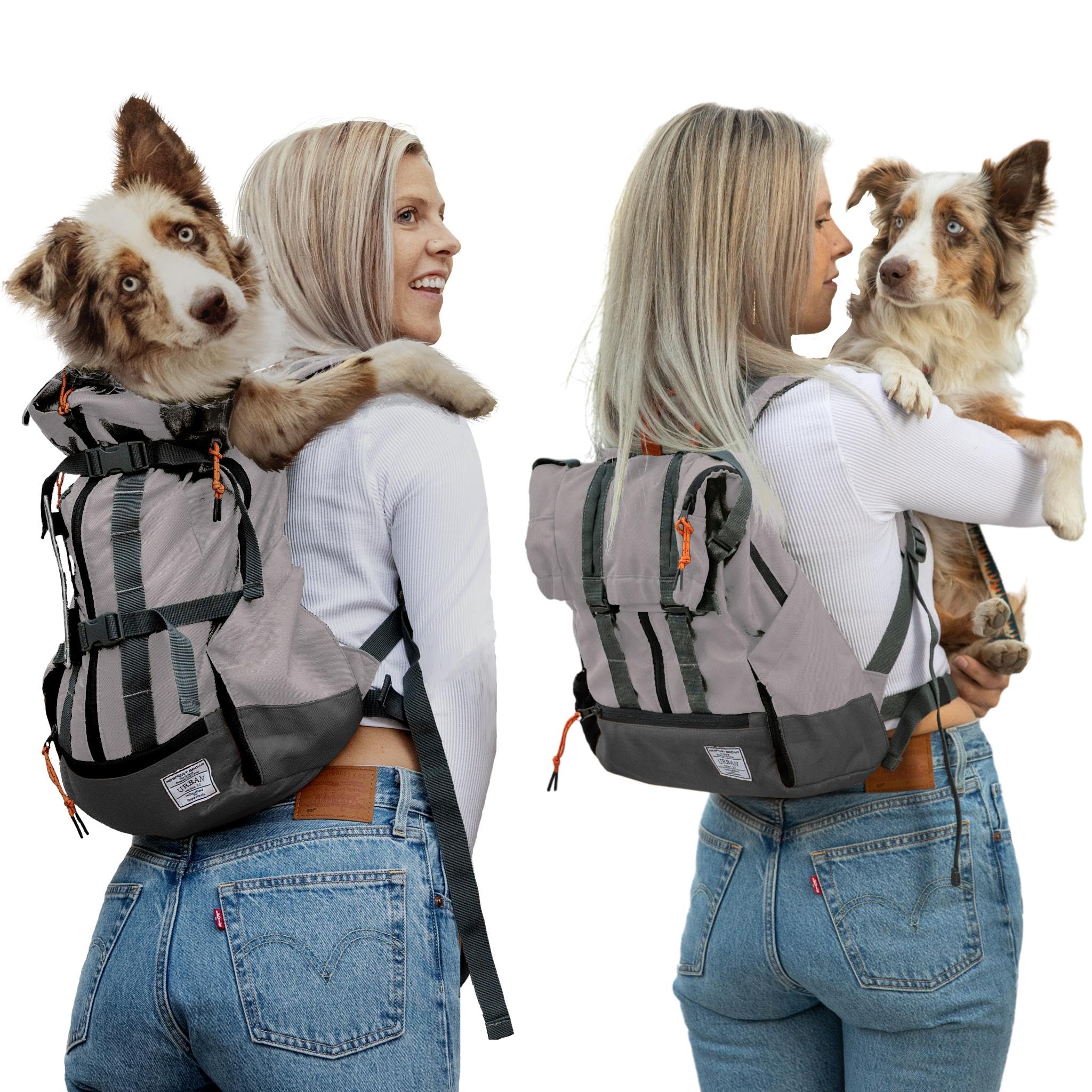 Photo 1 of K9 Sport Sack Urban 3 - Small, Concrete - Ideal for Dogs with 13-16” Back Length - Dual-Use, Backpack-Style Carrier + Everyday Pack
