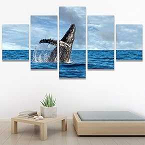 SIGNWIN 5 Panel Canvas Wall Art Modern Art...