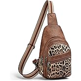 Mroede Sling Bag Crossbody Bags for Women Small Cross Body Bag Fanny Packs Chest Sling Purse for Daily Travel Leisure Sport