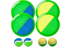 Innotoys Ball and Catch Game, Toss and Catch Set, Beach Toys for Kids Age 3-8, Sticky Ball Catcher, Paddle Lawn Backyard Pool Games for Boys Girls Adults Family
