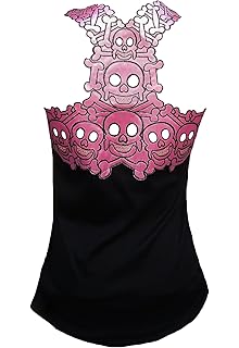 Drockabilly Punk Rock Baby Femme Noir Designer Débardeur