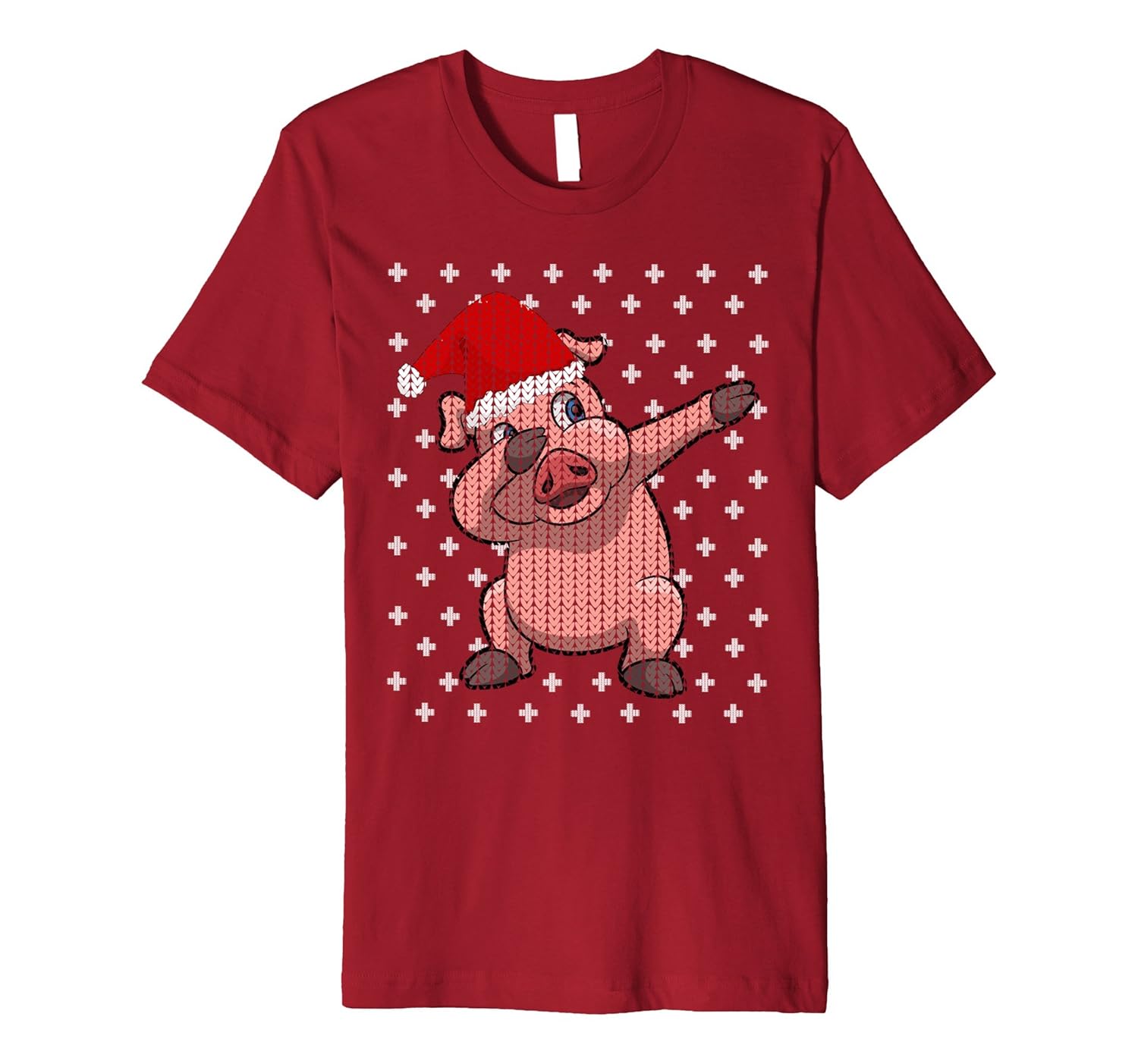 UGLY CHRISTMAS SWEATER SHIRT Dabbing Pig X-Mas Party T-Shirt-ANZ