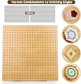 Coopay Blocking Board for Crochet 11 inch Grid with Pins Wooden Easel view 7