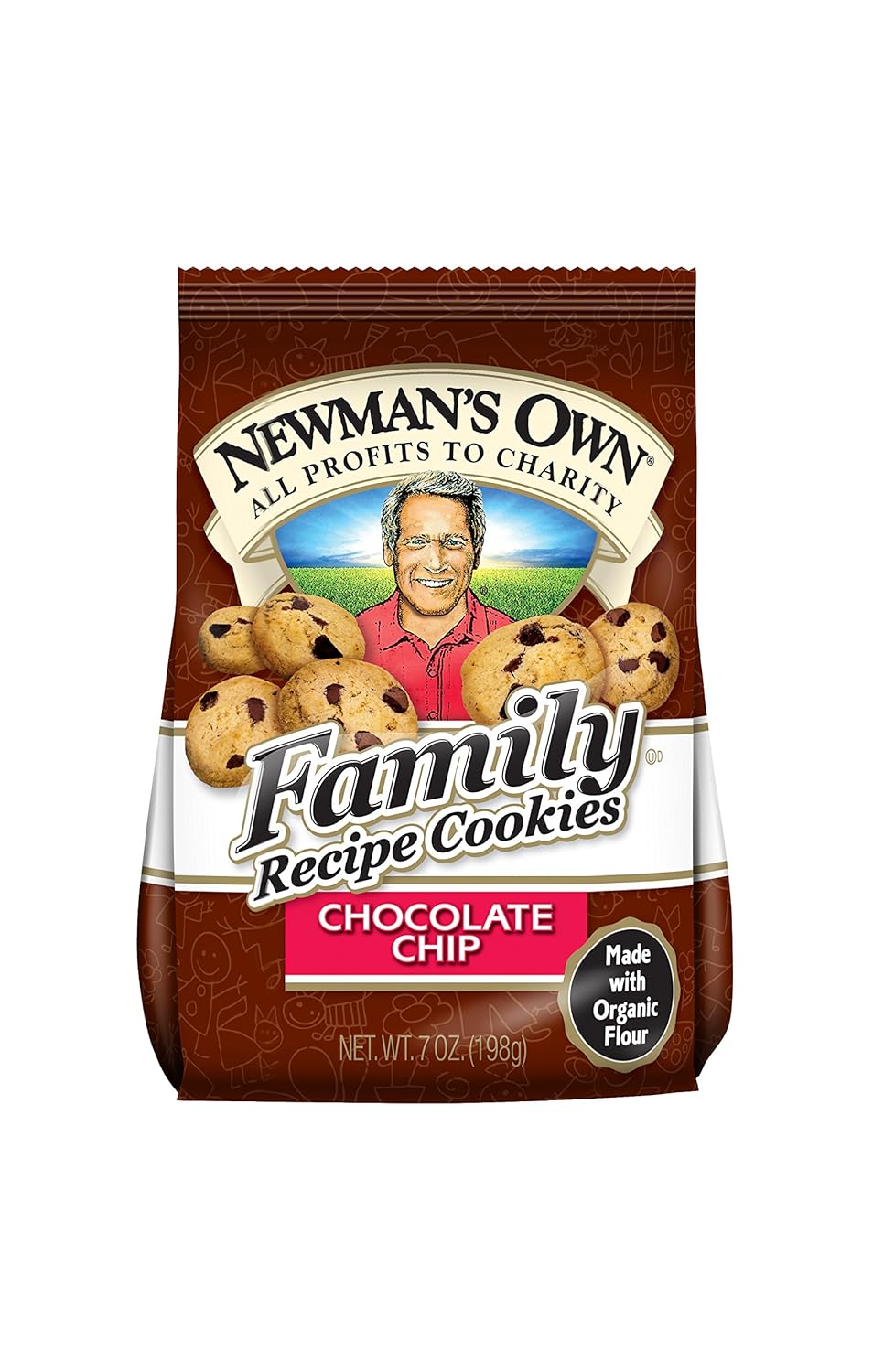 Newman's Own Family Recipe Cookies, Chocolate Chip, 7-oz. (Pack of 6)