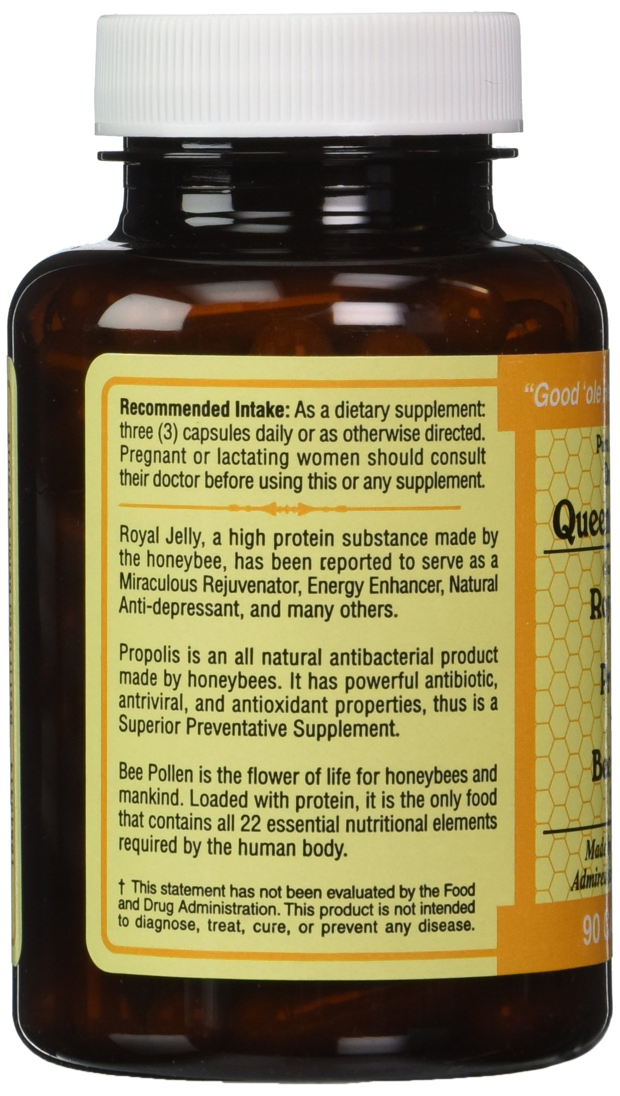 Durhams Queens Delight (Royal Jelly 1000mg, Propolis 600mg, Beepollen