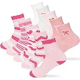 Faytark 10 Pairs Womens Fuzzy Socks Warm Soft Thick Fluffy Cozy Socks for Valentine's Day Gifts Girl Winter Home Holiday New Year Gifts
