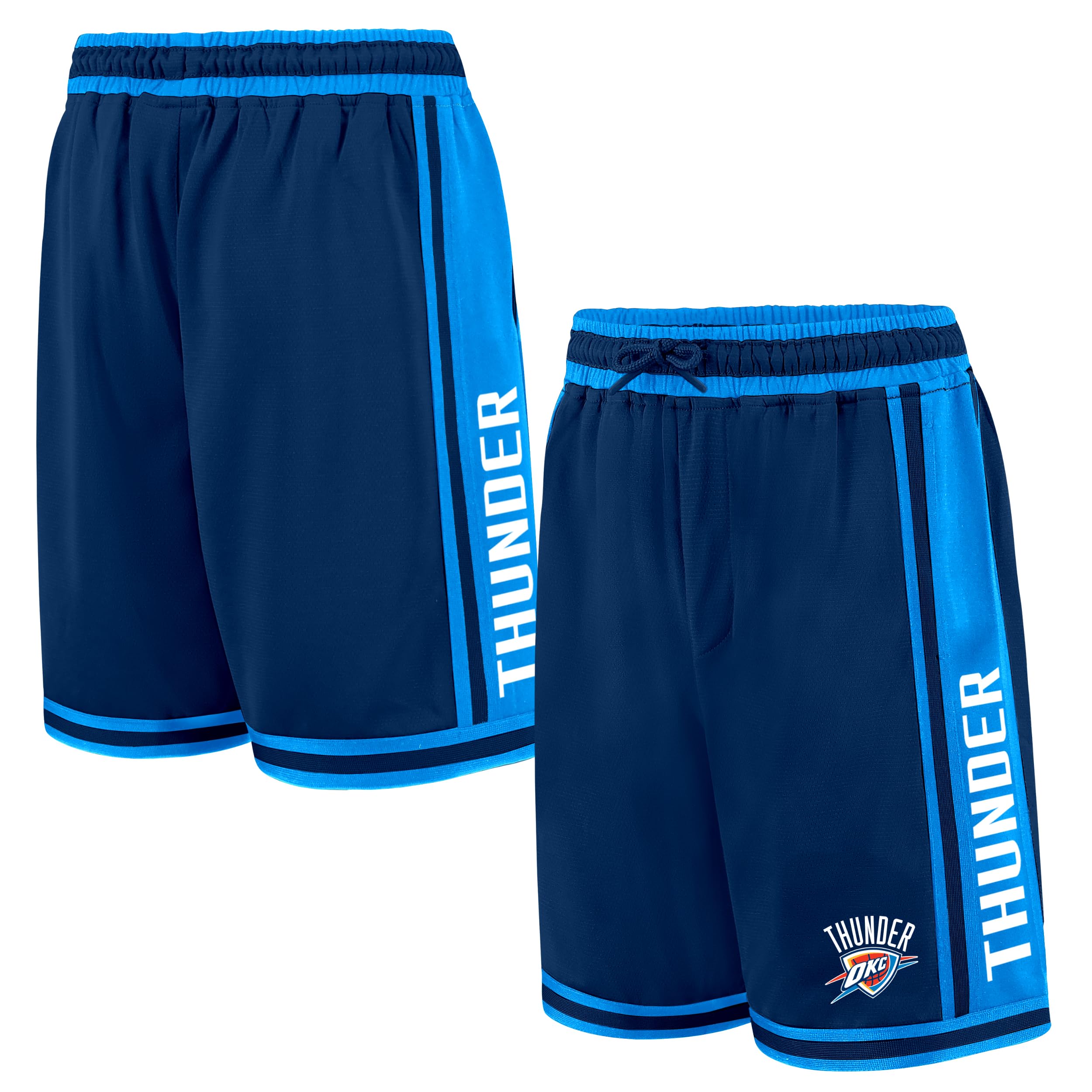 Ultra Game NBA Official Men's Classic Basketball Shorts, Oklahoma City Thunder, Team Color, X-Large Image