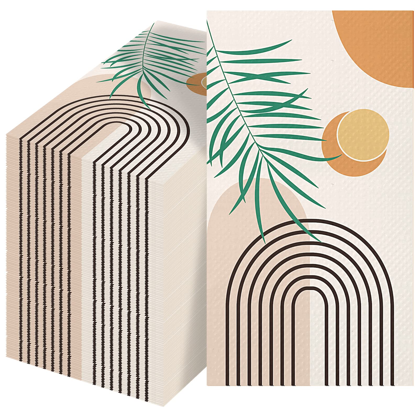 Photo 1 of 100 Pack Floral Napkins Disposable Paper Hand Towels 2 Ply Decorative Dinner Guest Towels Flower Cocktail Napkins for Bathroom Toilet Powder Room Wedding Bridal Shower Birthday (Lovely)