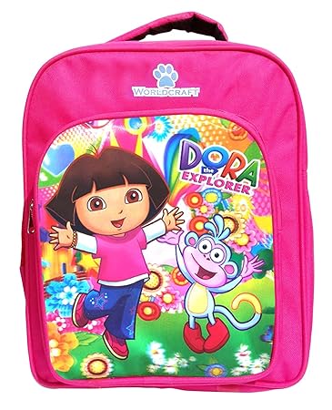 Batu Lee Dora The Explorer Fabric 18 Pink School Backpacks