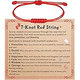 DAYANEY Red Bracelet for Women, Red String Bracelet for Protection as Valentine Gifts for Kids, Matching Jewelry for Couple, Christian Mens Good Luck Gifts Kabbalah Baby Braclets for Infant Girl