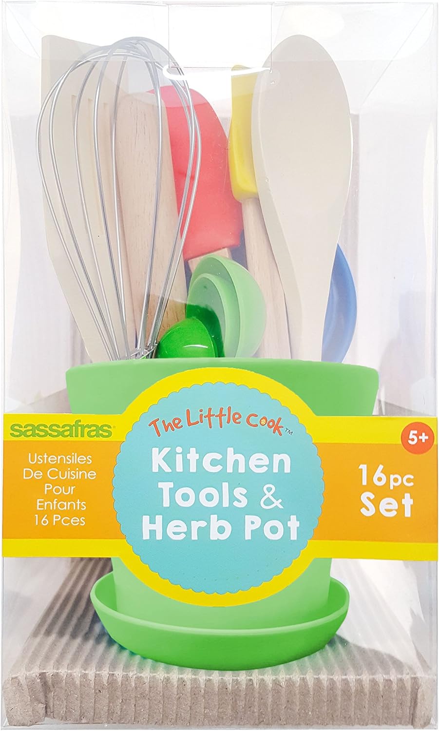Amazon Com Sassafras Little Cook Children S Kitchen Tools In Herb