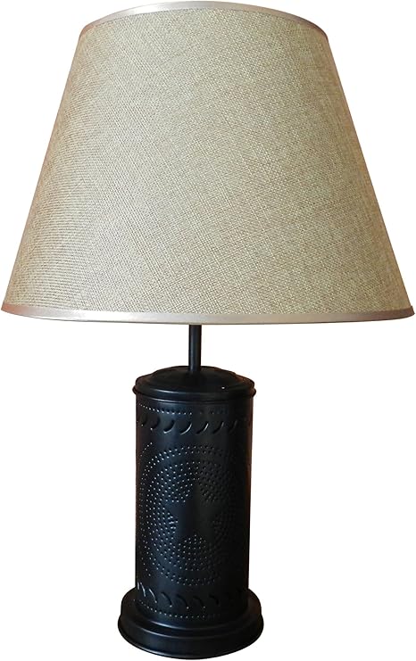matt black table lamp