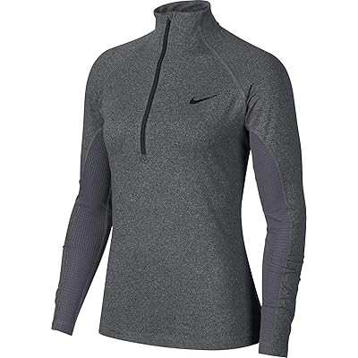 nike women's pro warm half zip
