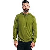 BEYOND FASHION Men's 100% Pure Cashmere Sweater Pocket Full Zip Hoodie Cardigan
