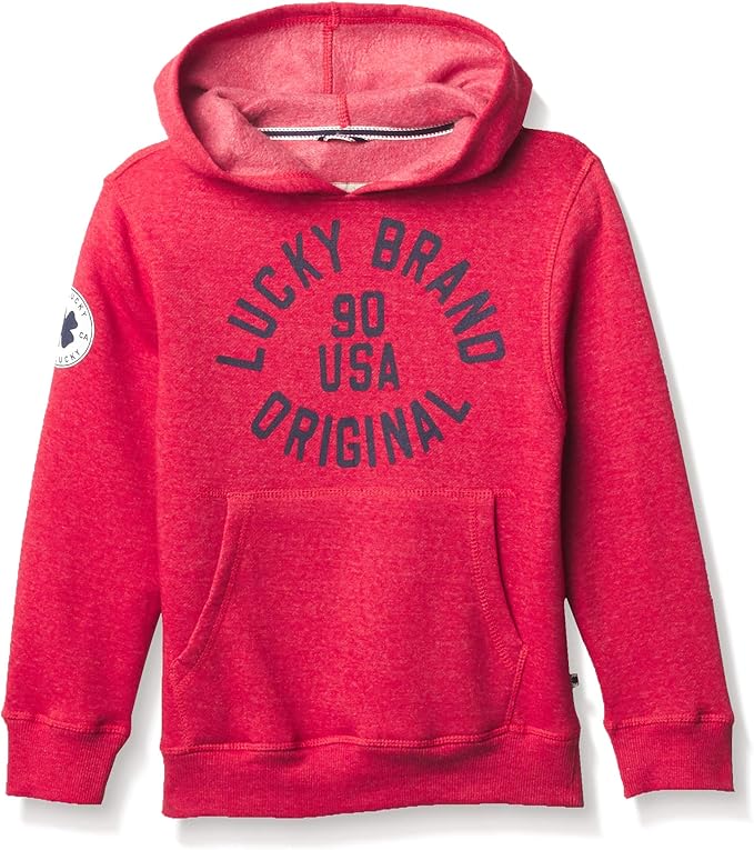 Lucky Brand Boy's Long Sleeve Pullover Hoody Hooded Sweatshirt Amazon