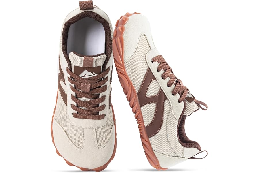 Barefoot Shoes Women Men, Wide Toe Box Zero Drop Casual Walking Sneakers | Non-Slip Hiking Trail Running Tennis Travel Workout Shoes, Minimalist Lightweight Breathable Comfortable Footwear Unisex