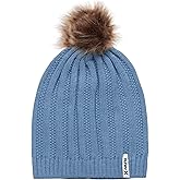 Hurley Women's Winter Hat - Helena Hand-Knit Slouchy Pom Pom Beanie