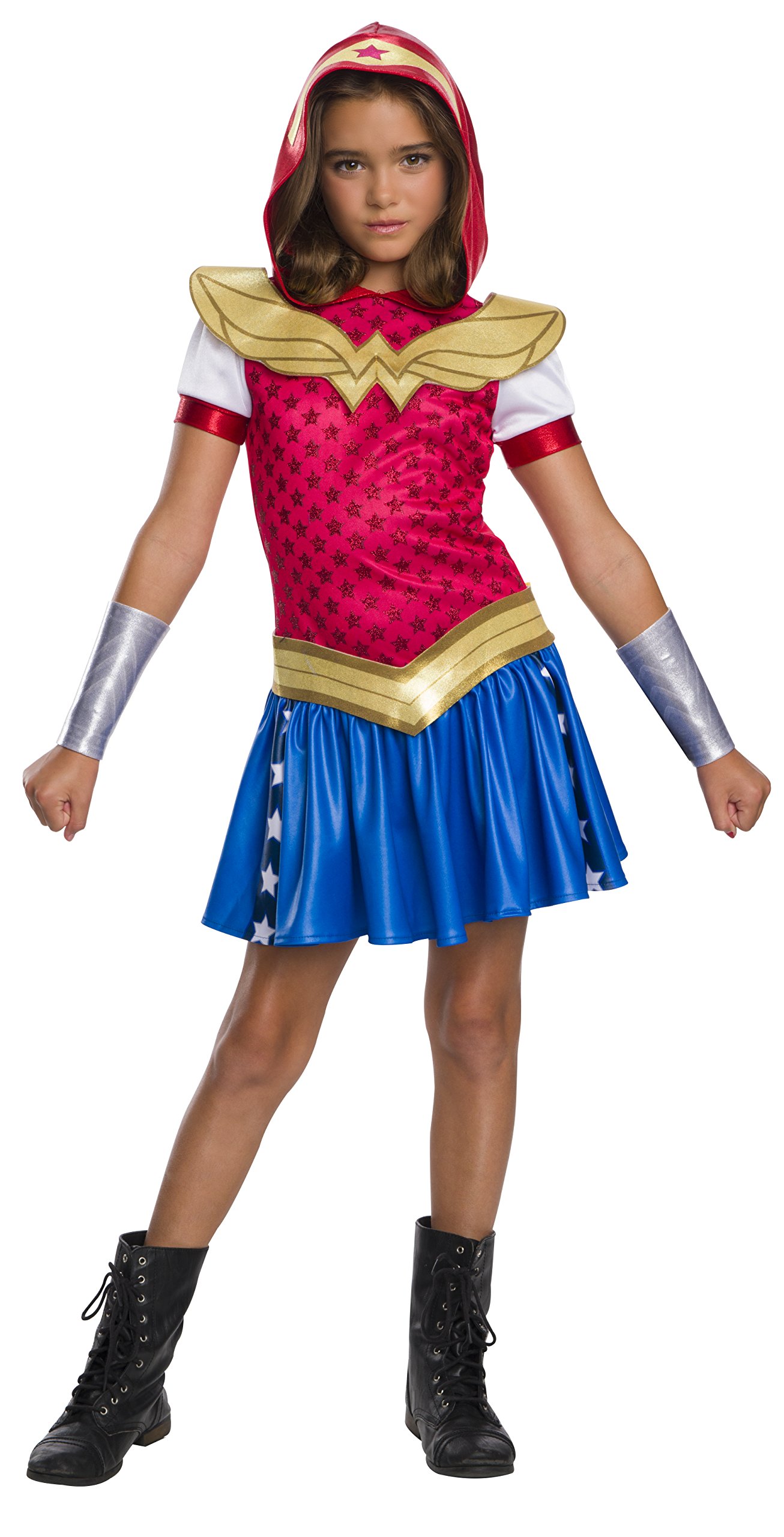 Wonder Woman DC Superhero Girls Child's Costume Hoodie Dress, Small