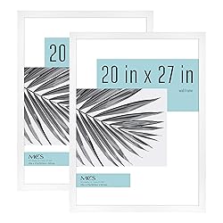 MCS Studio Gallery Frame, White Woodgrain, 20 x 27