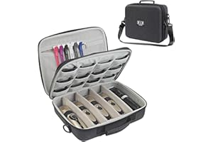 Luxtude Large Barber Case, Barber Bags for Clippers and Supplies, Large Hair Clipper Case for Travel, Clipper and Trimmer Cases, Barbers Accessories for Wahl 5Star/Hatteker/Oneisal/Andis Grooming