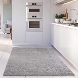 THE RUGS Living Room Rug Grey 160x230 cm Shaggy Soft Durable 30 mm Thick view 3