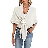 ELLEVEN Women’s Shawl Wraps – Soft Knitted Sweater Poncho Scarf, Cardigan Cape, Fashion Accessory Gift